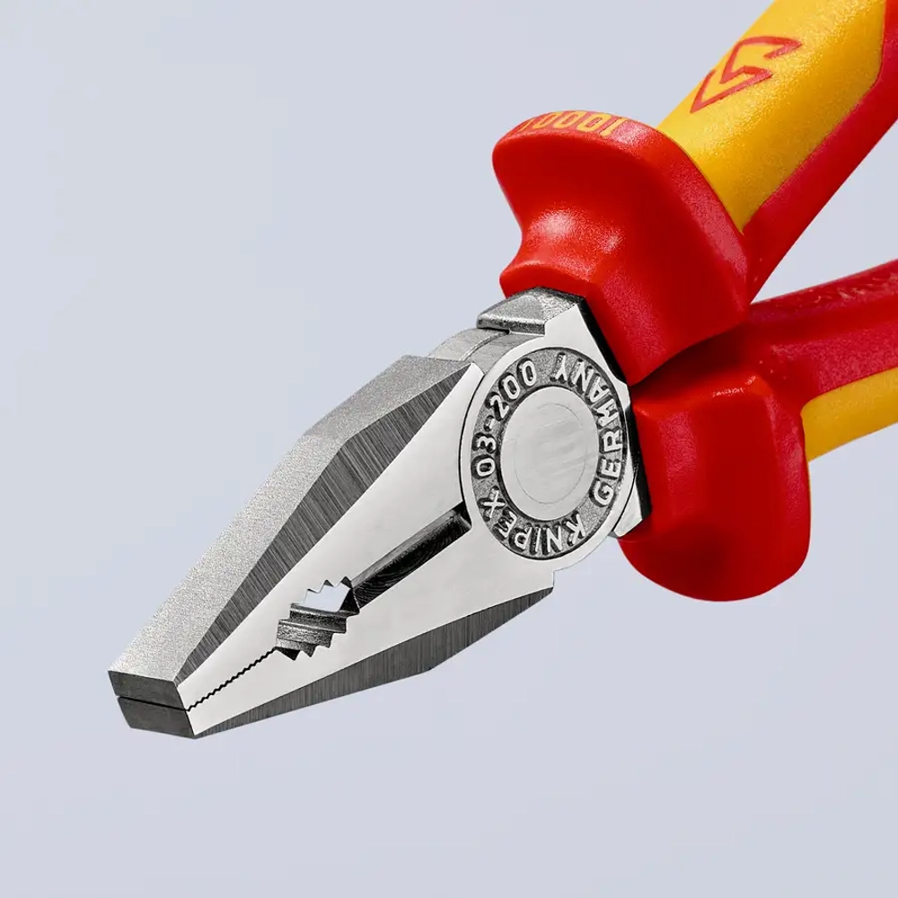 Плоскогубцы комбинированные хромированные 200 мм Knipex 03 06 200