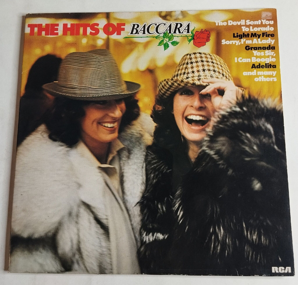 Винтажная виниловая пластинка LP The Hits Of Baccara (Germany 1978)