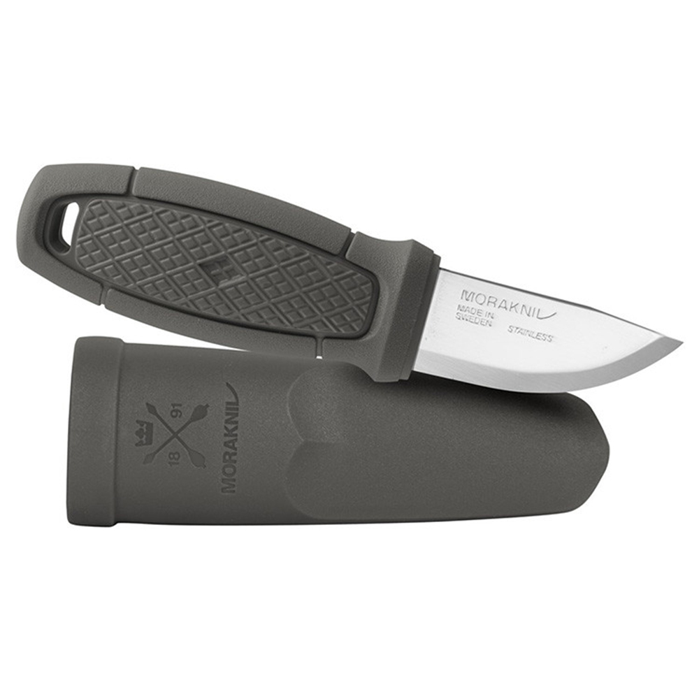 Нож Morakniv Eldris Light, нержавеющая сталь, цвет темно-серый, с ножнами