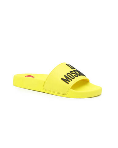 Шлепанцы Love Moschino - желтый(JA28052G1GI13)