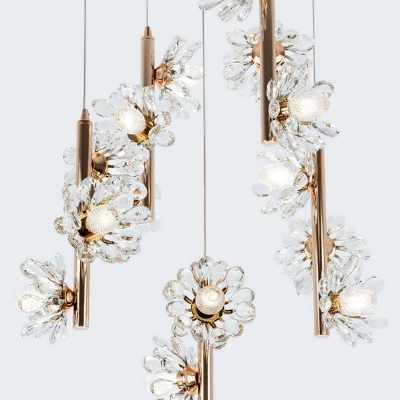 Подвесная люстра Modelux ML.1855.15 GD