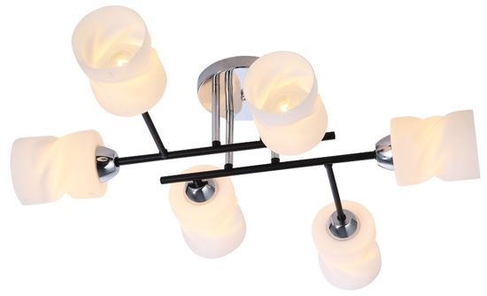 06691/6 CHROME+BLACK (1) Люстра (RL)
