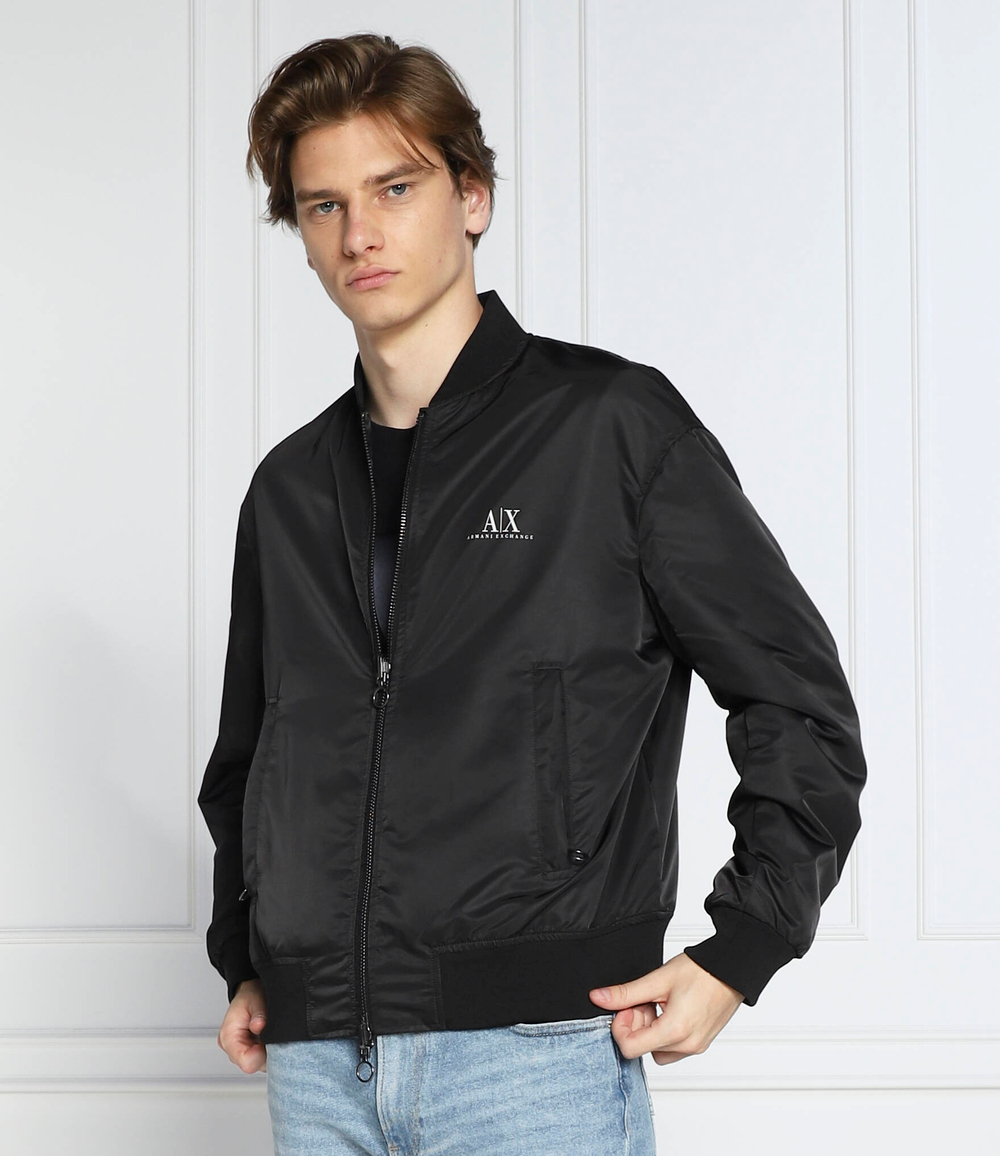 Двухсторонняя куртка бомбер Armani Exchange - черный(8NZBP7 ZNMUZ)