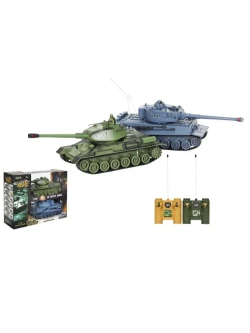 Радиоуправляемый танковый бой Zegan Т34 и Tiger масштаб 1:28 RTR 99824RU