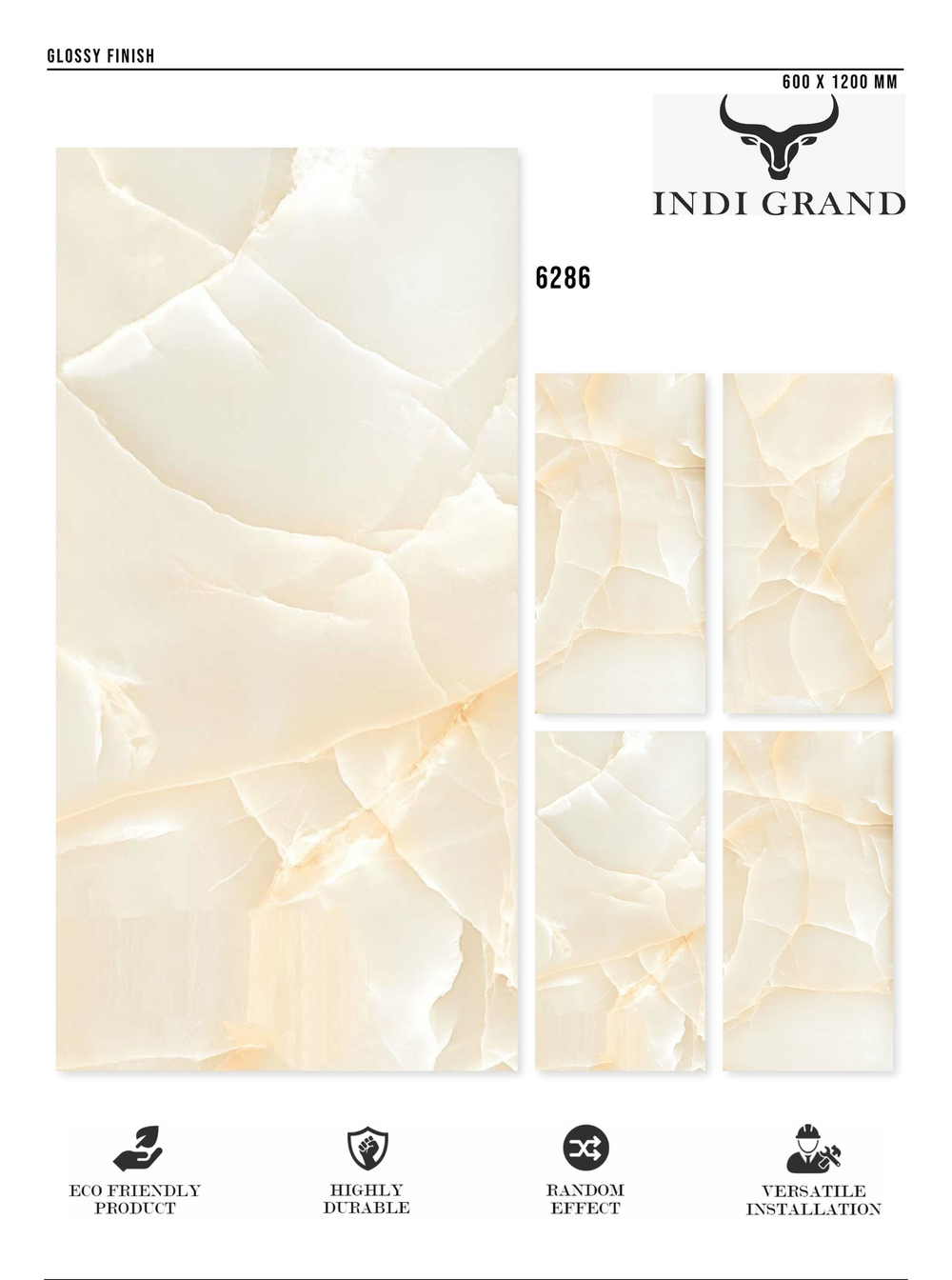 Керамогранит glossy №3 60х120, 6286