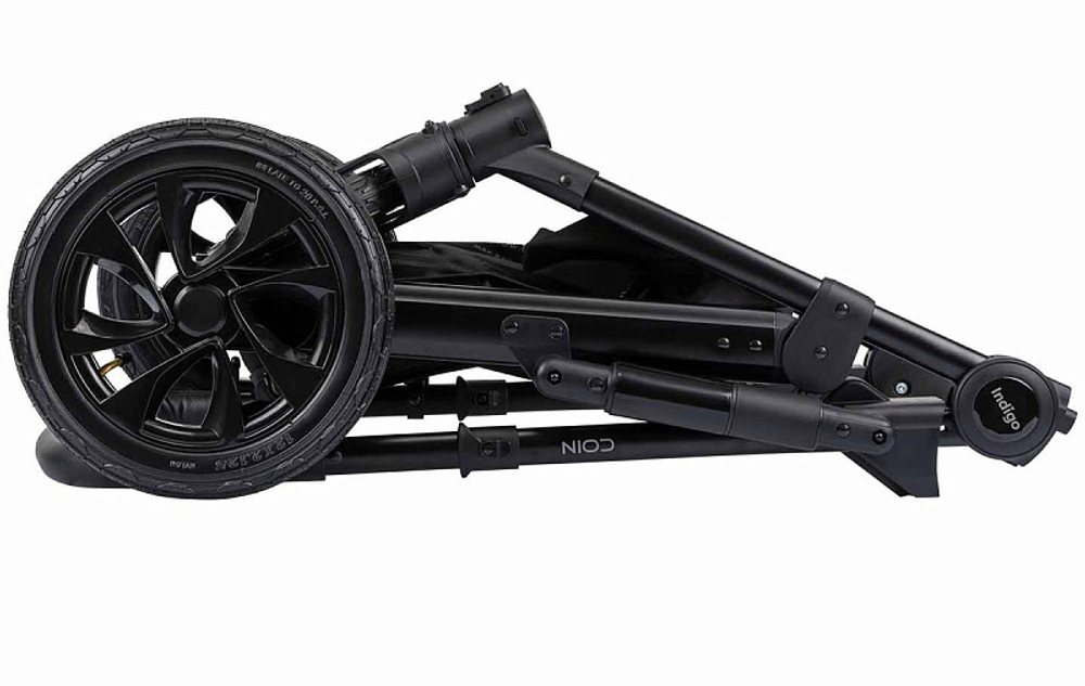 Детская коляска Indigo Coin 2 в 1 темно-серый