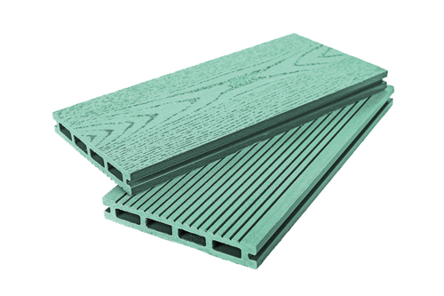 Террасная доска пустотелая 140 х 22 мм Зелёная 3D