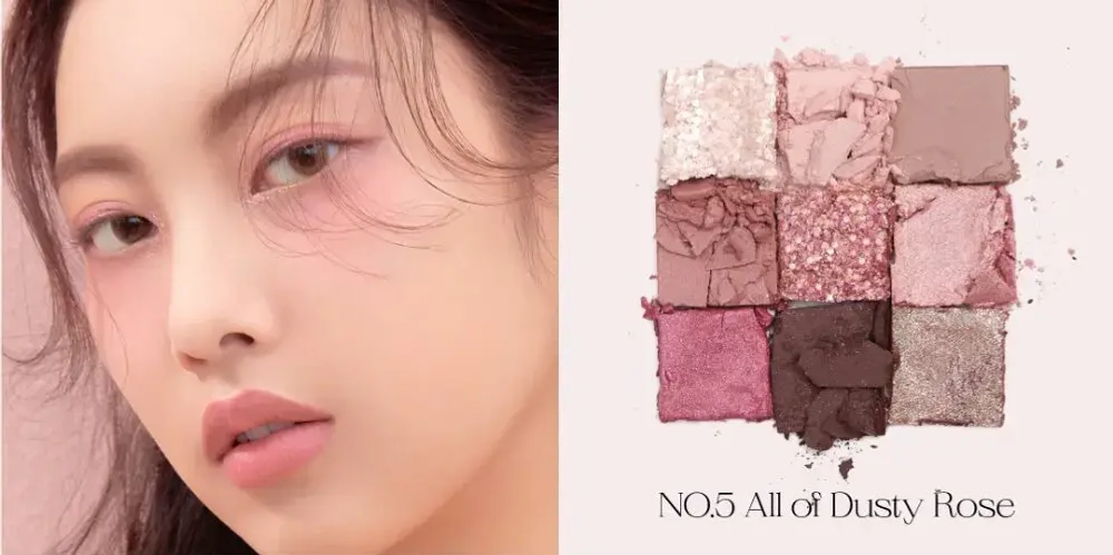 Unleashia Glitterpedia Eye Palette All of Dusty Rose №5 Палетка теней