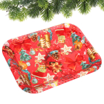 Поднос пластиковый «Новогоднее ассорти» 25*19см