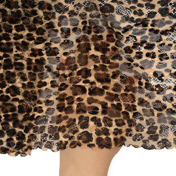 Набор кружевной лео/черный