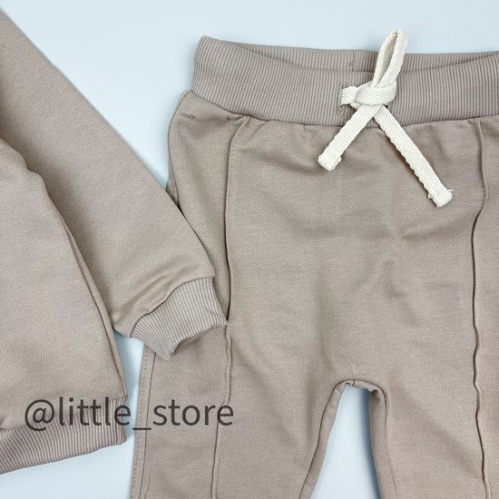 Комплект из футера "One love" Капучино