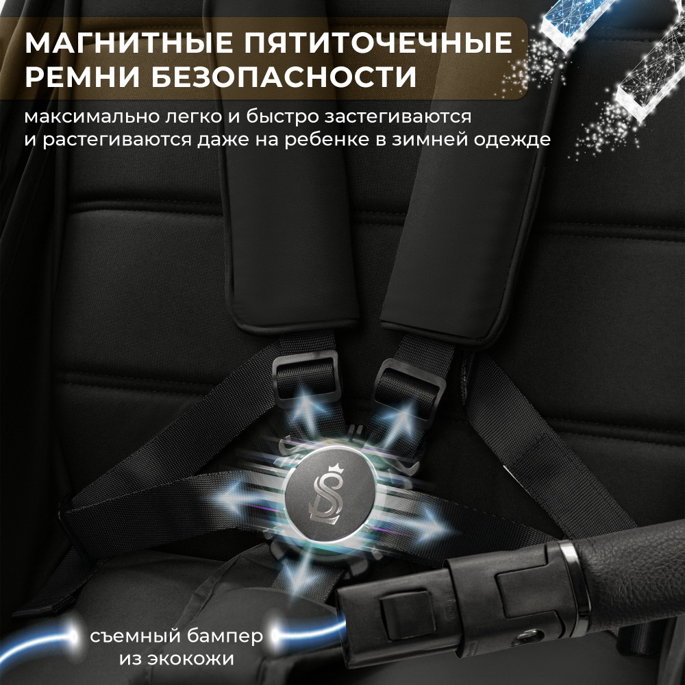 Прогулочная коляска SBL Elegante S Black