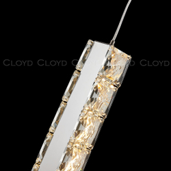 Подвесной светильник Cloyd ELATA P1 / выс. 38 см - хром (арт.11559)
