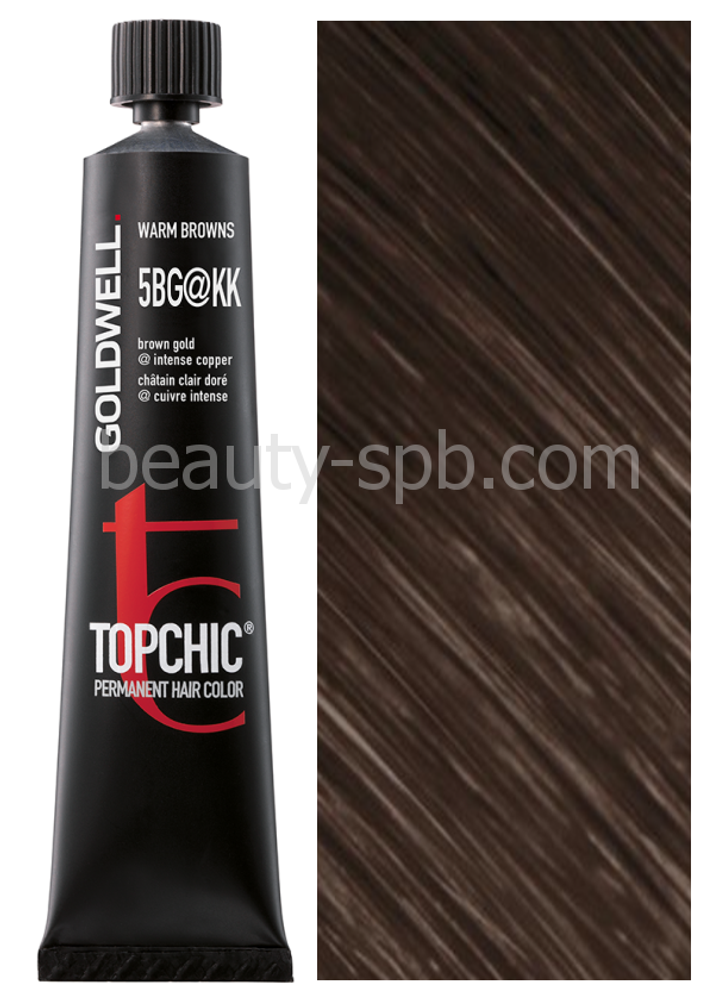 Goldwell Topchic 5BG@KK коричнево-золотистый с интенсивным медным сиянием 60 мл