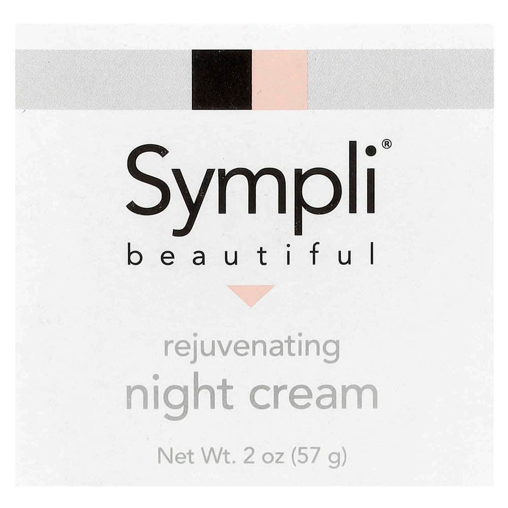 Sympli Beautiful, Омолаживающий ночной крем, 57 г (2 унции)