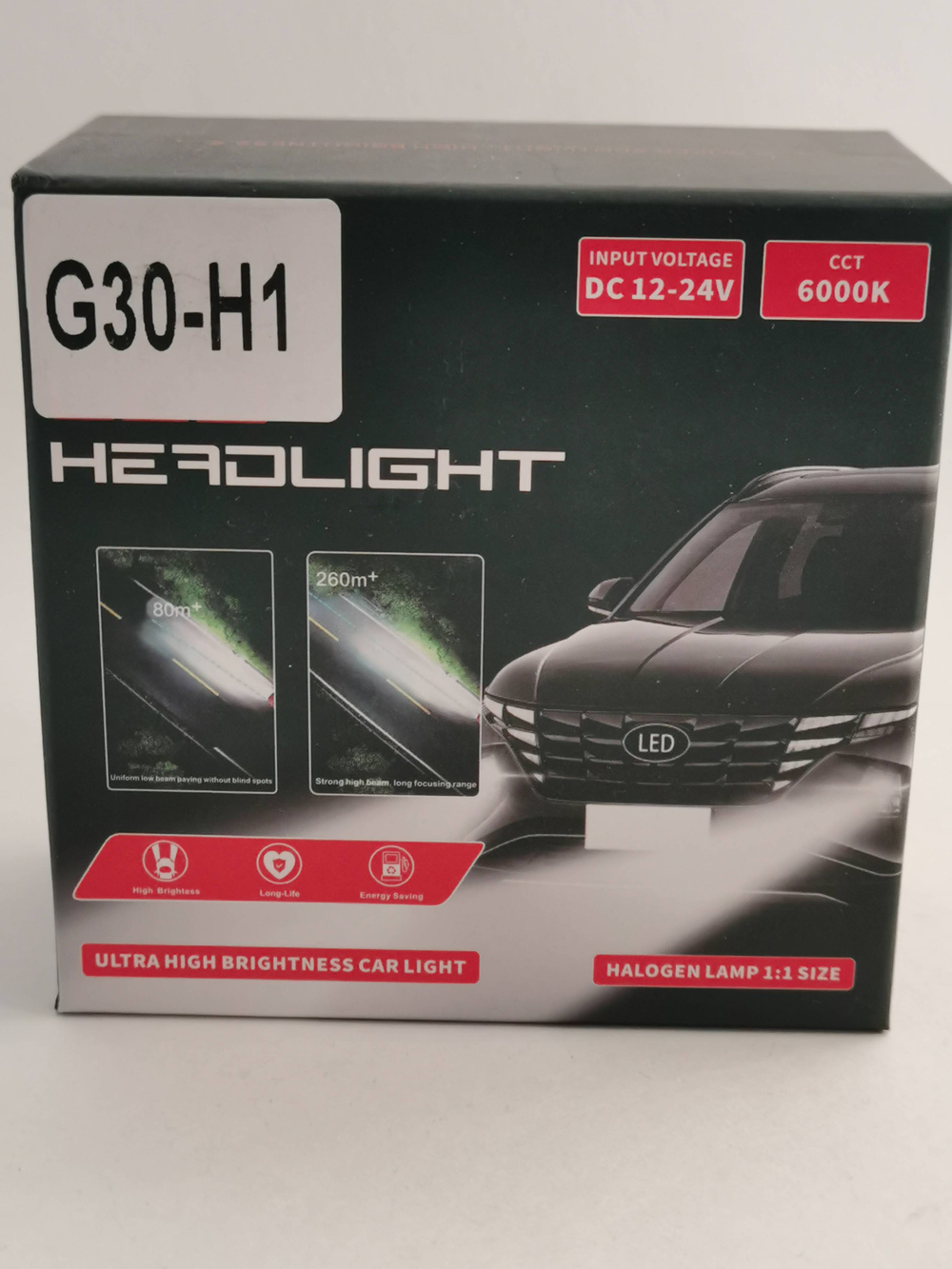 HB4 / Комплект светодиодных ламп ( HB4 9006 ) G30 LED 12V 60W 7200LM (2 шт./ комплект)