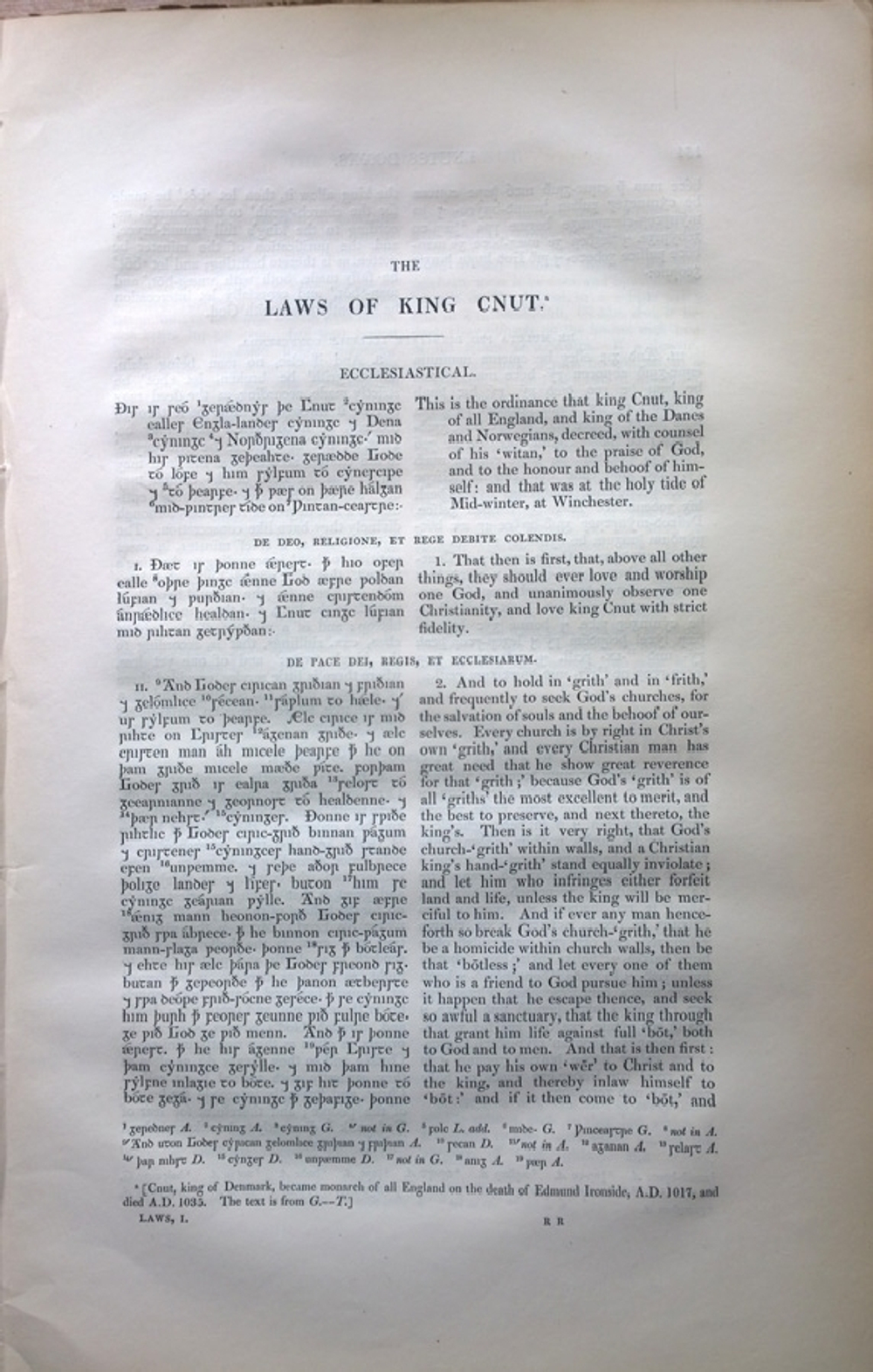 "Ancient laws and institutes of England  (Древние законы и институты Англии)"  1840 г.