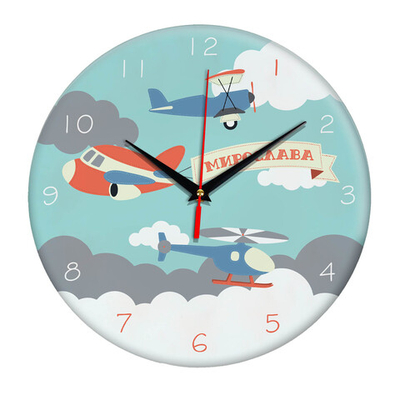 Часы именные с надписью "Мирослава" Декор для дома, подарок