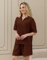 Блузка женская Ясмина-1 Виотекс КОРИЧНЕВЫЙ