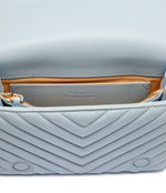 Кожаная сумка-мессенджер LOVE CLICK MINI Pinko - голубой(100067 A0VM)