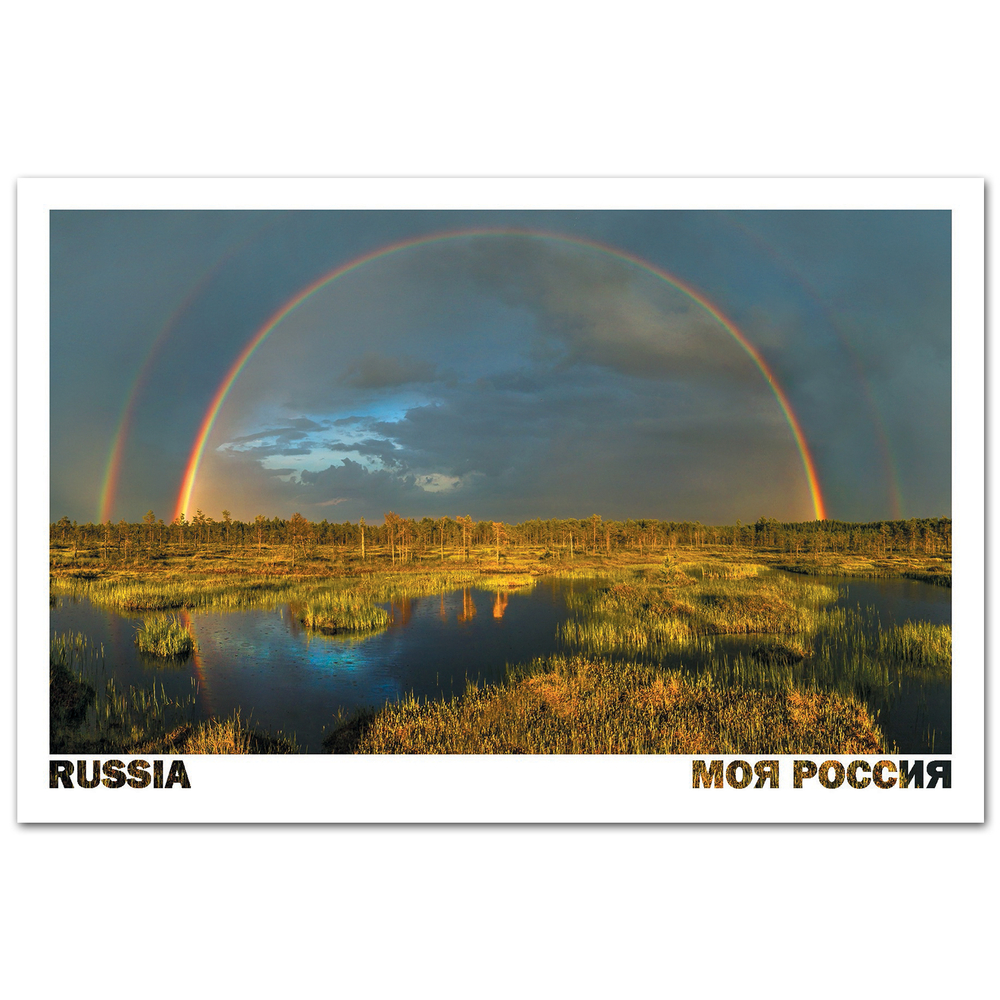 Радуга на болоте, Ленинградская область