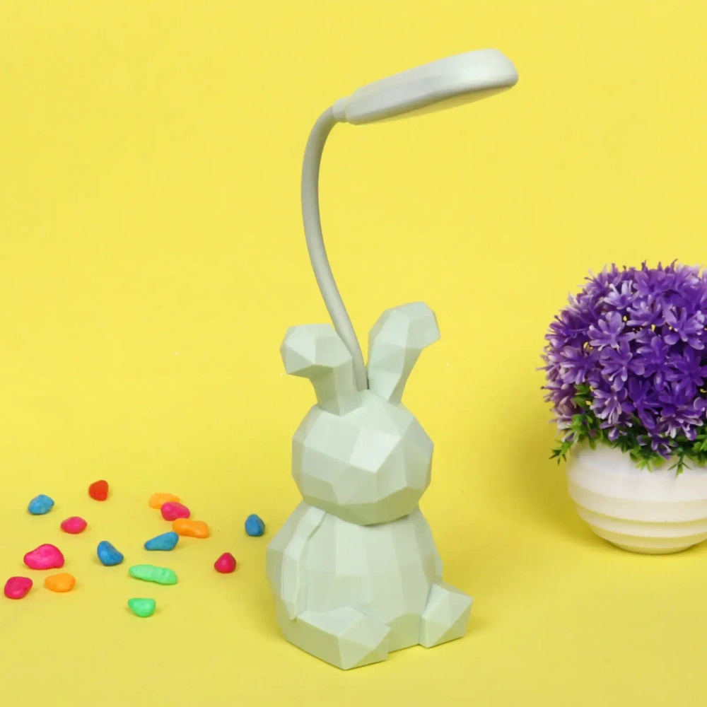 Светильник настольный «Prizma-Зайчик» LED 6.5*6.5*28 см USB 4.2 V1.05w, Зеленый