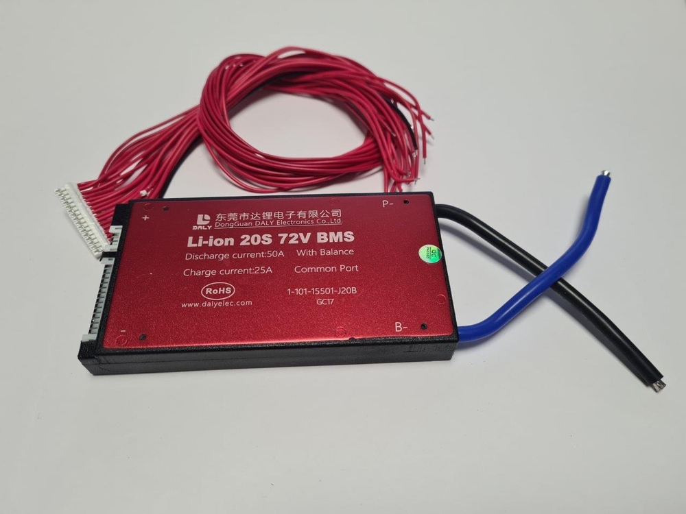 Плата контроля BMS Li-ion 21S 72V 30A