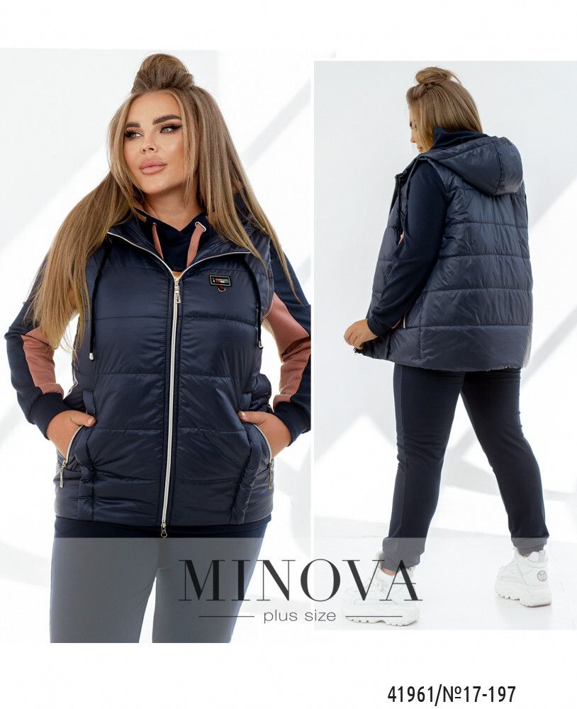 Жилет 17-197-синий Minova