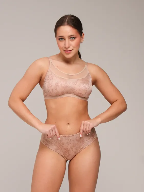 Трусы Zebra слипы (принт/телесный)