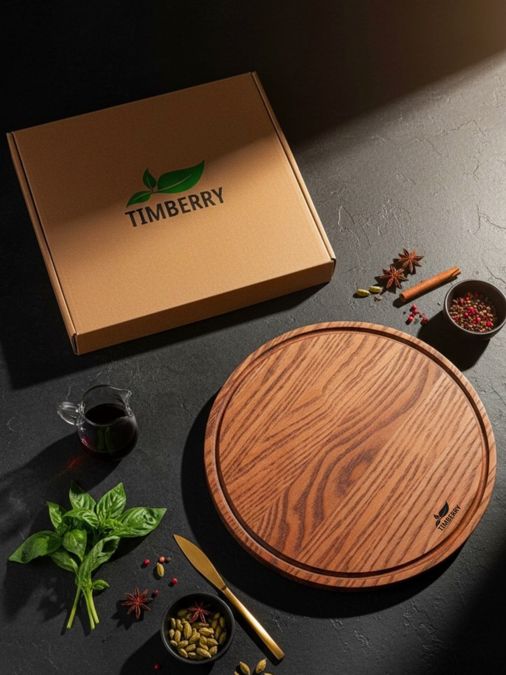 Разделочная доска круглая 25 см