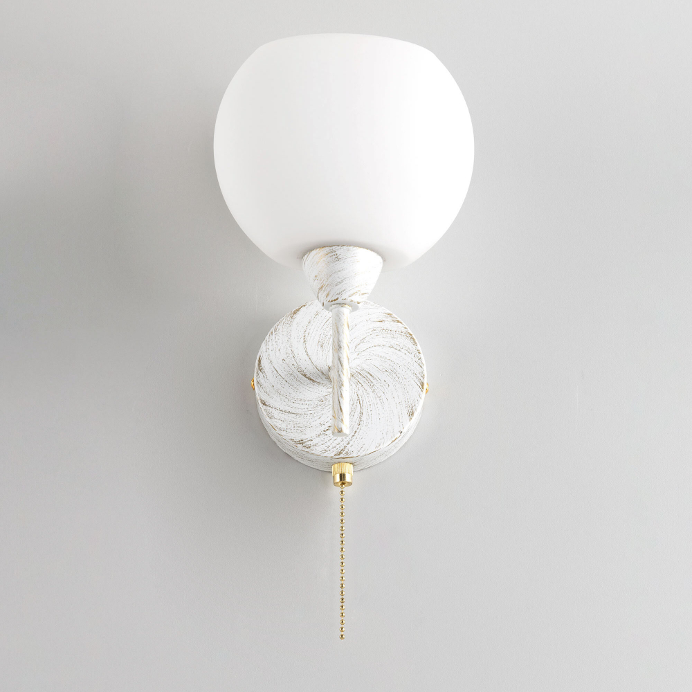 Citilux Флорида CL148310 Бра с выключателем Белое с патиной