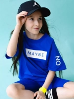 Костюм для девочки футболка и велосипедки