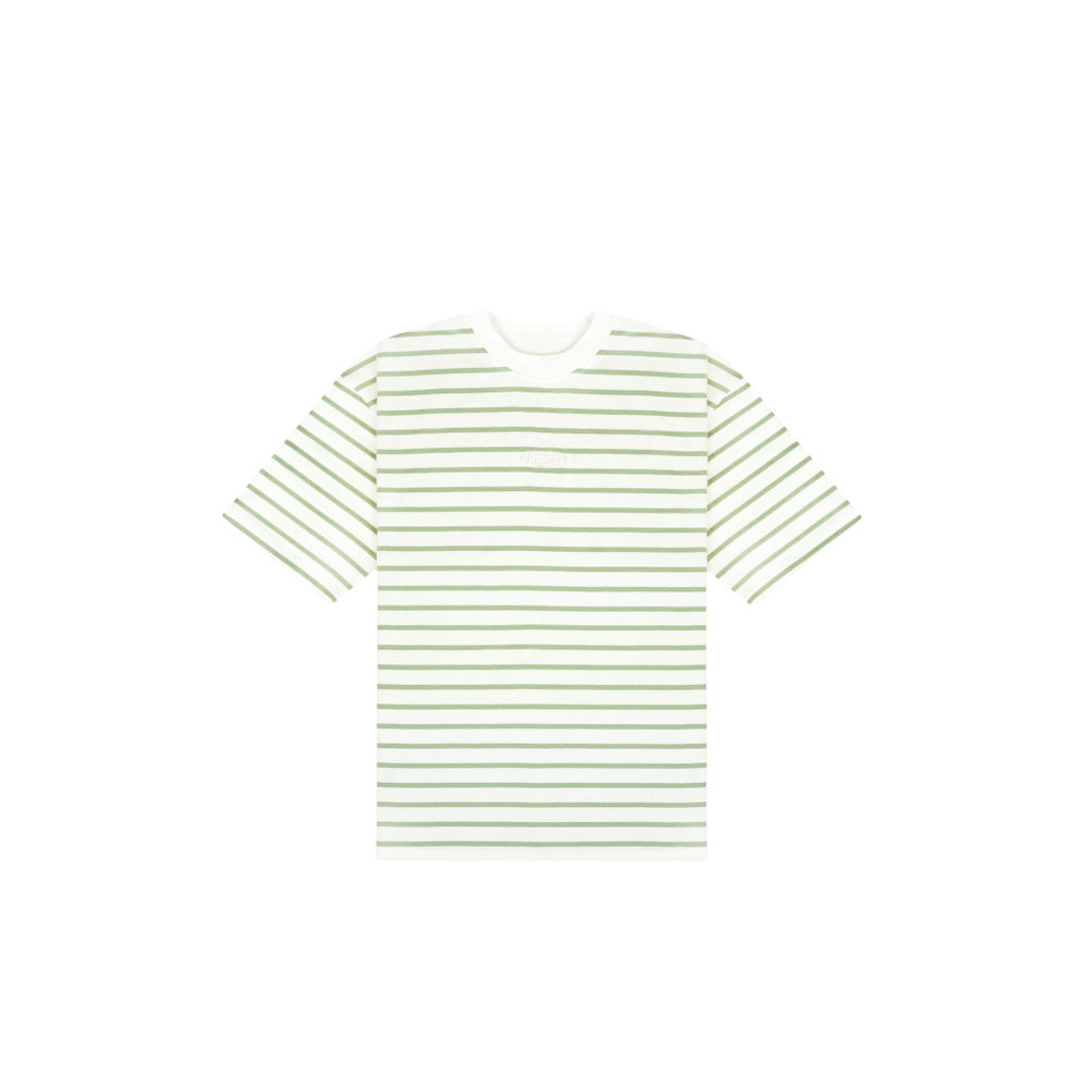 Футболка UNIFORM Regular Stripe белый/зеленый