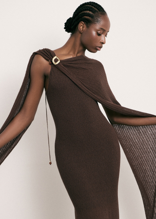 Палантин SAINT-TROPEZ, шоколадный