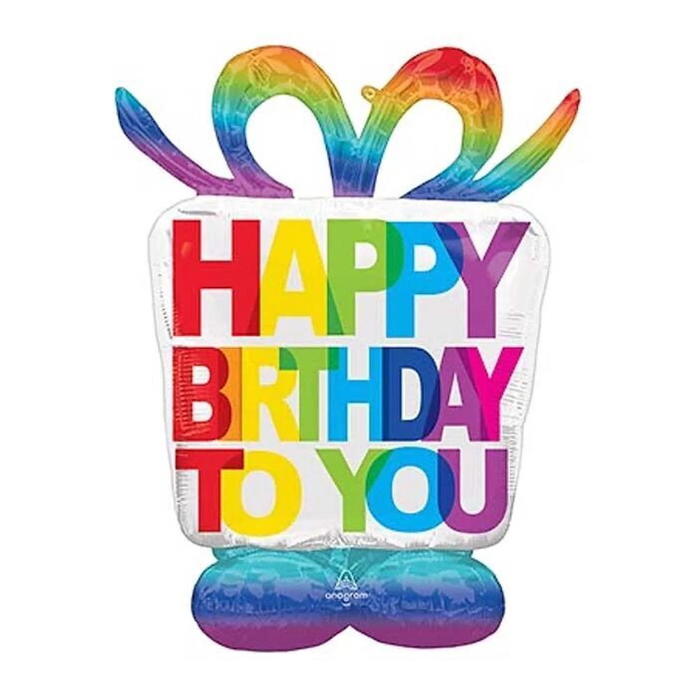 Шар фигура "Подарок", высота 106 см