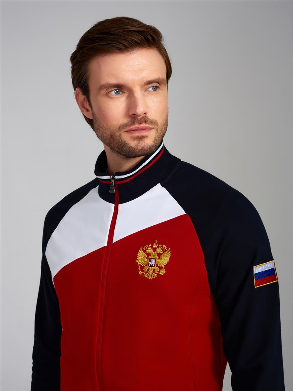 Спортивный костюм Россия 11M-RR-1309A красно-синий