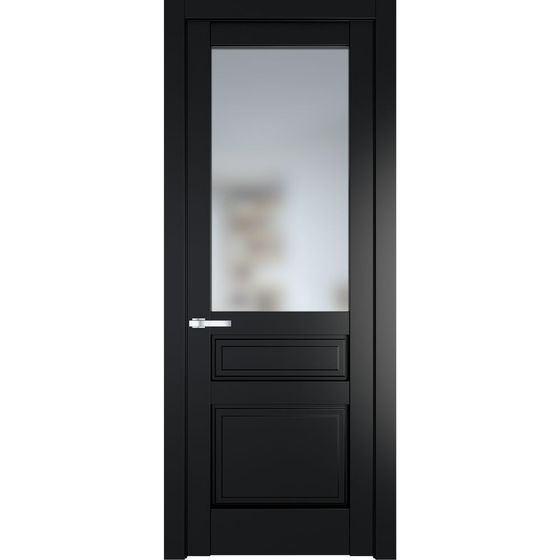 Межкомнатная дверь эмаль Profil Doors 3.5.3PD блэк остеклённая