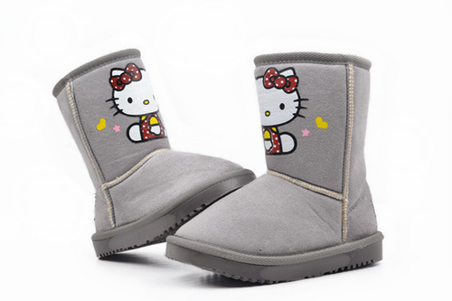Угги детские с принтом Hello Kitty