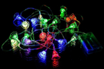 Гирлянда нить LED "колокольчик" RGB 40L (4м) П/П разноцвет.