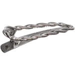 Зажим для волос «AKS - DesignPRO», косичка, цвет золото и хром, 6*1,5см