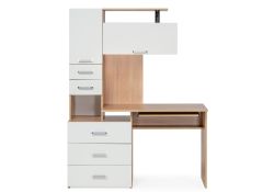 Стол компьютерный Джаз-17 правый 130х60х166,8 дуб сонома