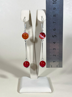 Серьги минимализм с палочкой