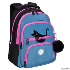 Çanta \ Bag \ RG-362-1 Рюкзак школьный (/2 черный - джинса)