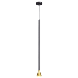 3884/1GB HIGHTECH ODL20 349 черно-золотистый/металл Подвесной светильник LED GU10 7W 220V PIPA