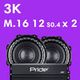 3K + M.16 12" S0.4 x 2