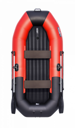 Таймень N 270 НД красный-черный надувное дно (лодка пвх)