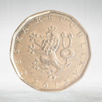Czech Republic, 2 Koruny, 2012, VF