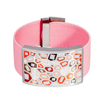 Браслет Fiore Luna на розовом кожаном ремешке CB00992-10 R