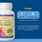 Natural Factors, Anti-V Formula с клинически подтвержденным экстрактом Echinamide®, 120 капсул