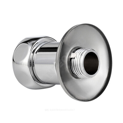 Соединитель для полотенцесушителя латунь Ду 20х15 3/4"x1/2" нак/гайка/НР прямой в/к отражатель хром Aquasfera 9205-01